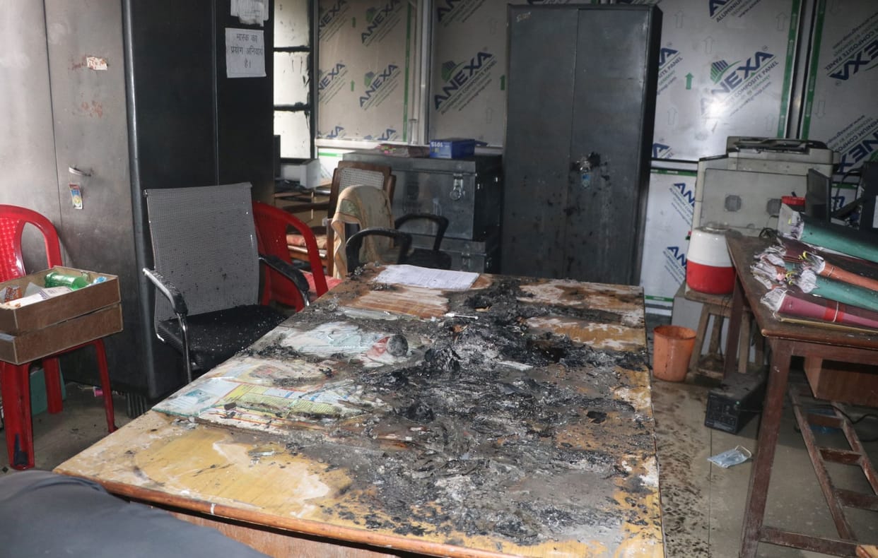 Important filed burned in collectorate fire