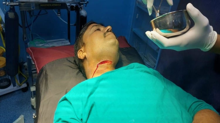 चायना डोर से जख्मी हुआ होमगार्ड जवान