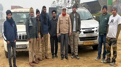 Leopard caught by jawan released in Shivalik area of Saharanpur