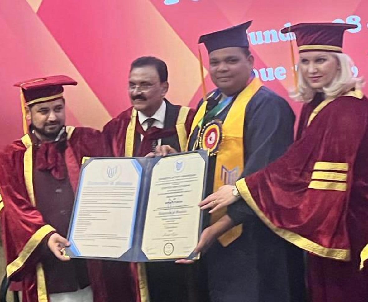 Russian University awarded PhD degree to farmer's son