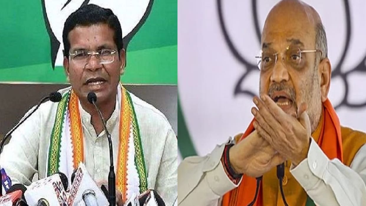 chhattisgarh congress president mohan markam targets amit shah