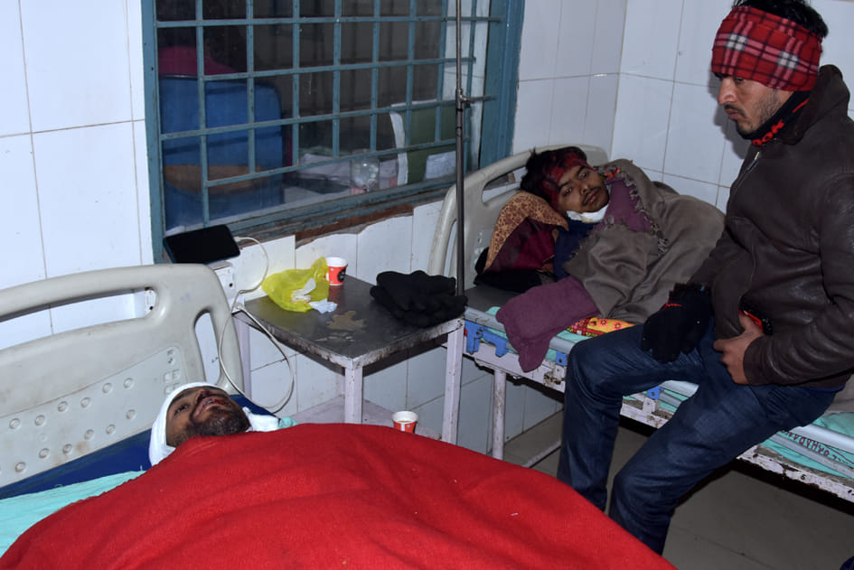 Two killed, six including woman injured in three road accidents