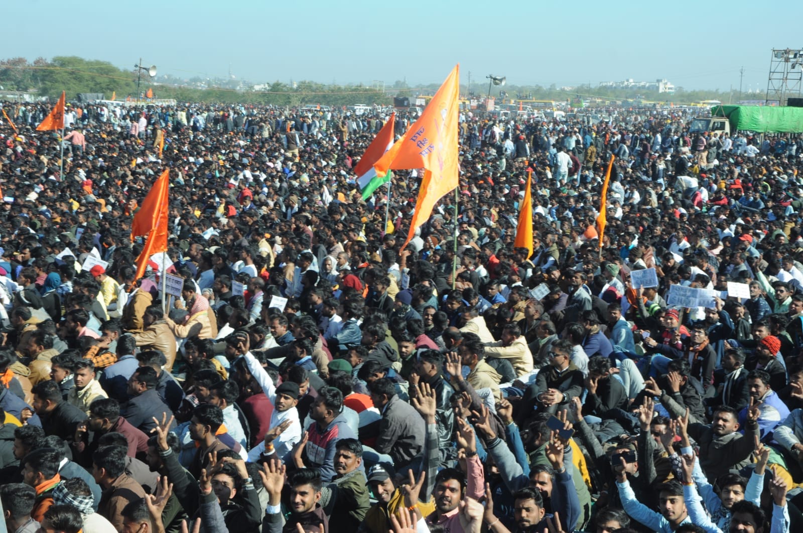 MP News: Mass movement of Karni Sena in Bhopal today for 21 point demands including implementation of reservat