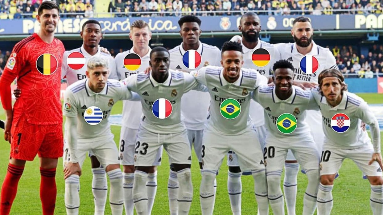 La Liga no Spanish player in Real Madrid starting XI in 121 year history lost against Villarreal