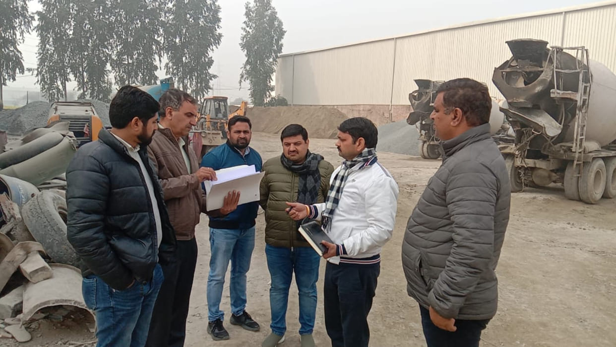 Chief Minister flying squad team raided different mixer plants in Kundli area