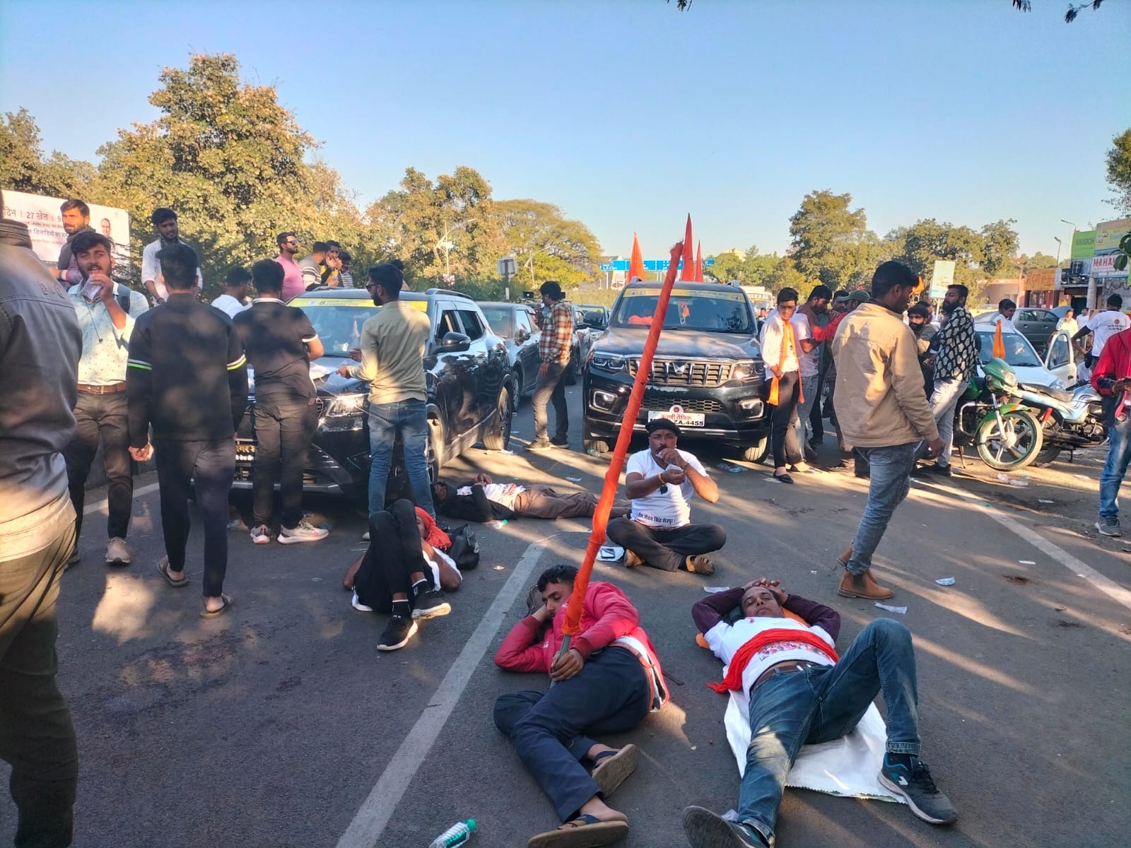 MP News: Karni Sena's agitation to end caste reservation continues for the second day, now fast unto death beg