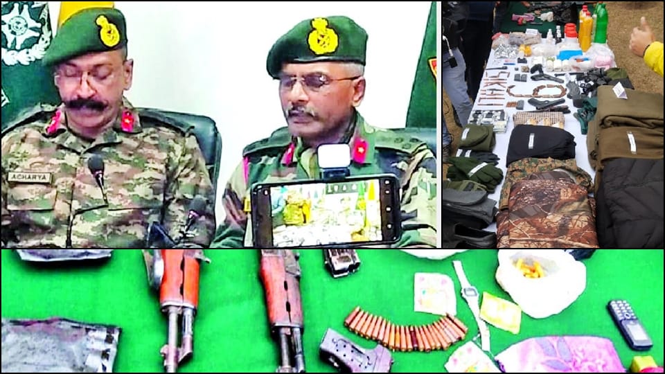 Conspiracy disturb peace Jammu Kashmir, arms recovered terrorists killed in Balakot