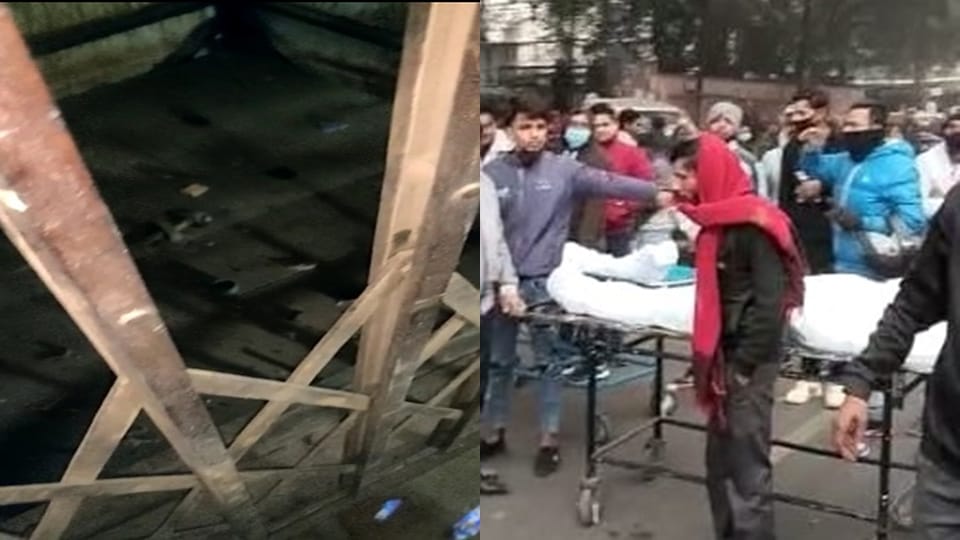 naraina elevator accident lift was very old and dilapidated it fell due to breaking of wire