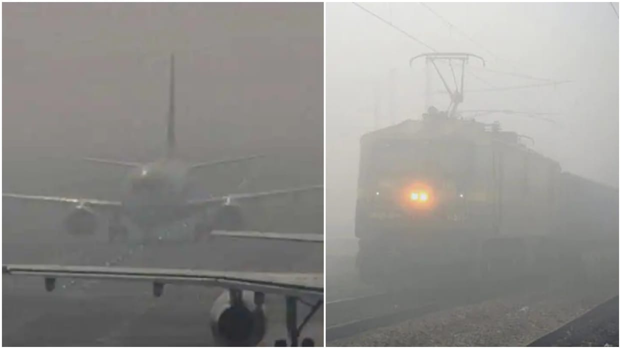 Fog havoc Vande Bharat and Sivaganga Express canceled today these flights including Indigo-SpiceJet cancelled