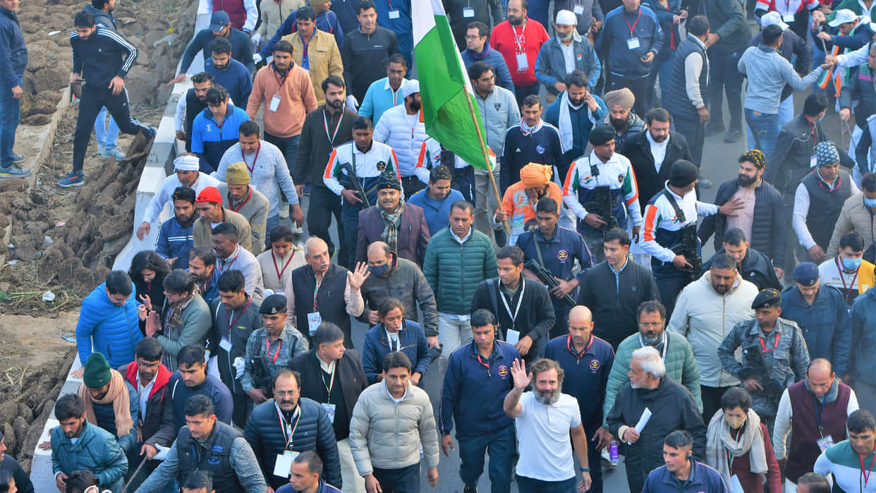 Bharat jodo yatra: Rahul gave the message of Karma to Congressmen from Dharmanagari