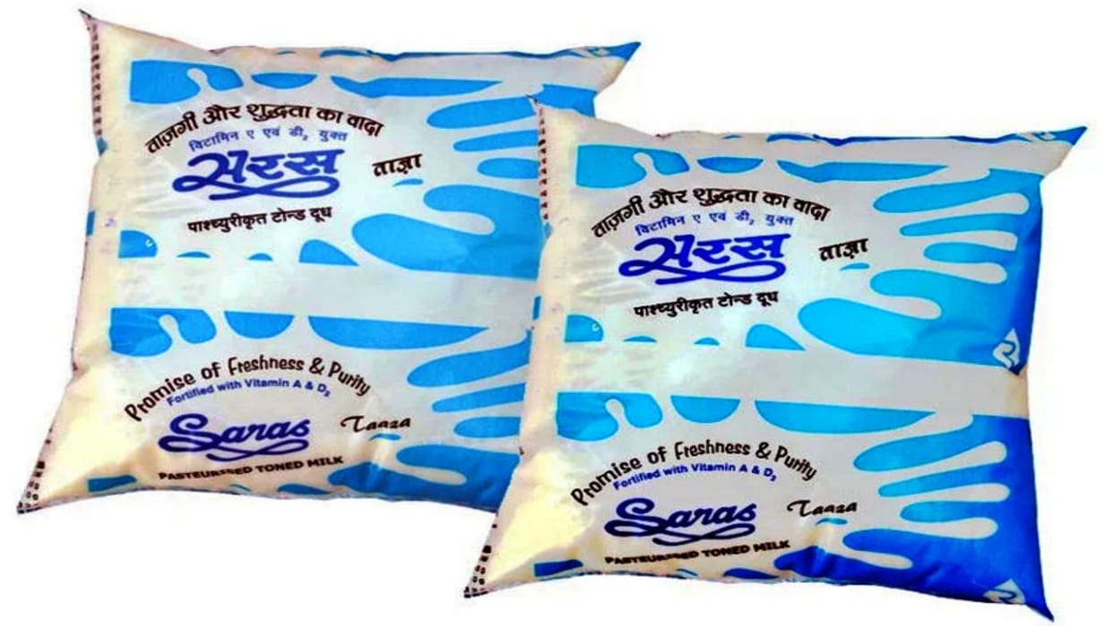 Jaipur Dairy increased the price of all types of Saras milk two rupees liter expensive
