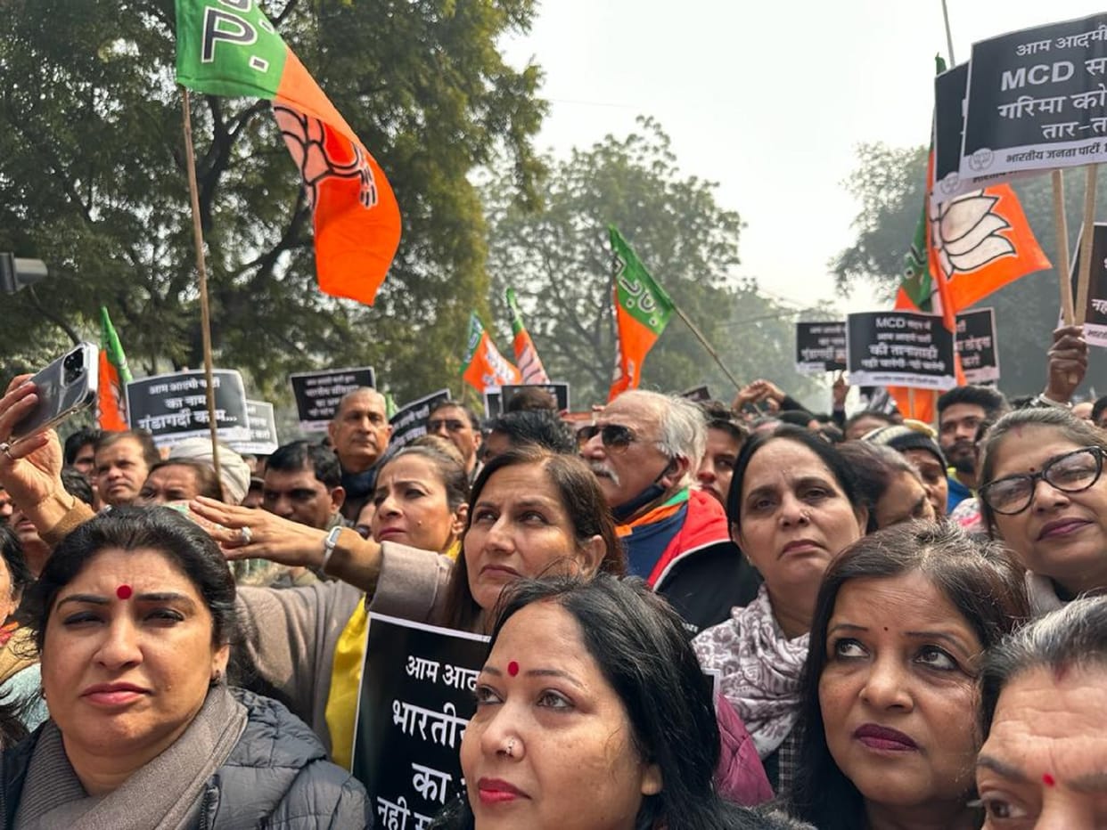 MCD Mayor: BJP said arvind Kejriwal 'Tulu Pump' Chief Minister, claimed- AAP councillors split