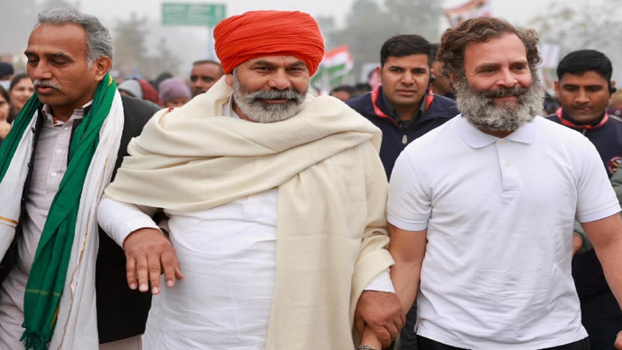 Muzaffarnagar: Rahul and Rakesh Tikait talked about MSP in Ambala shabaad anaj mandi