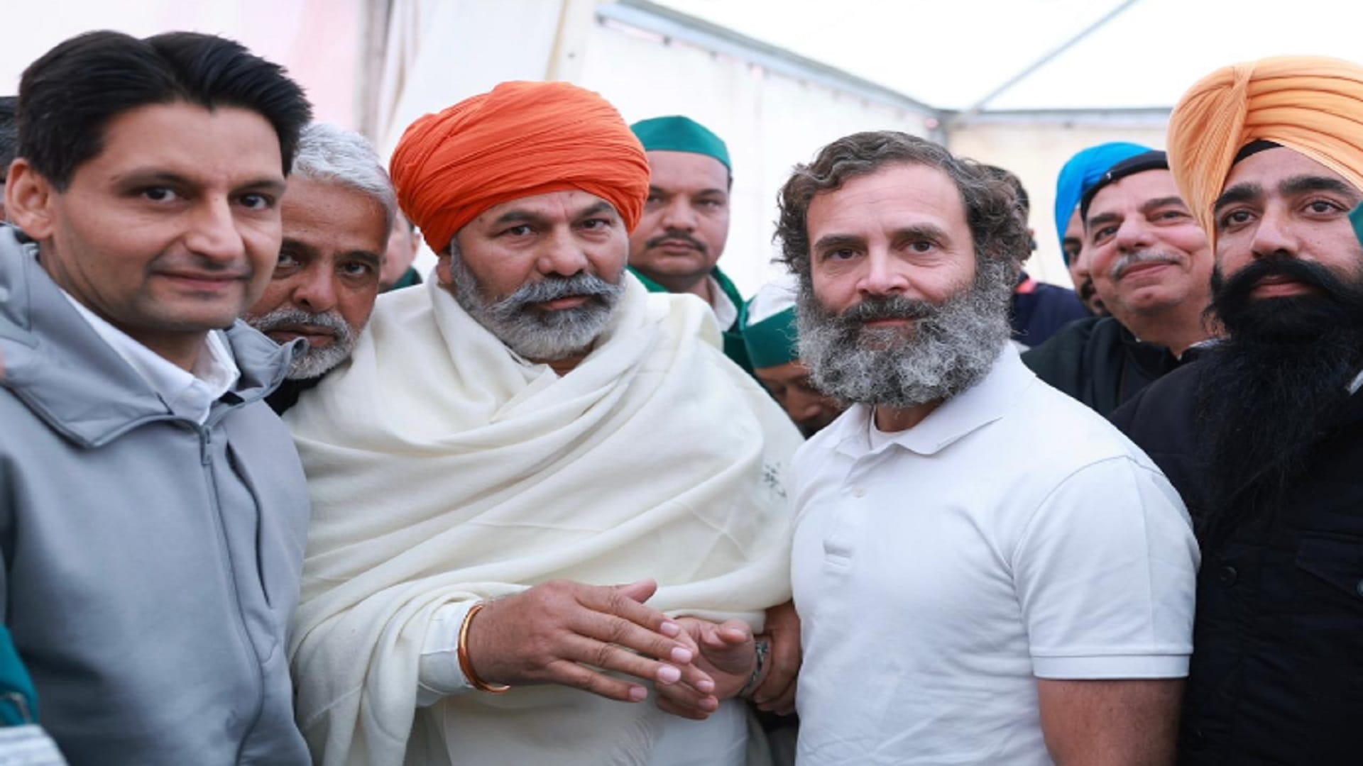 Muzaffarnagar: Rahul and Rakesh Tikait talked about MSP in Ambala shabaad anaj mandi