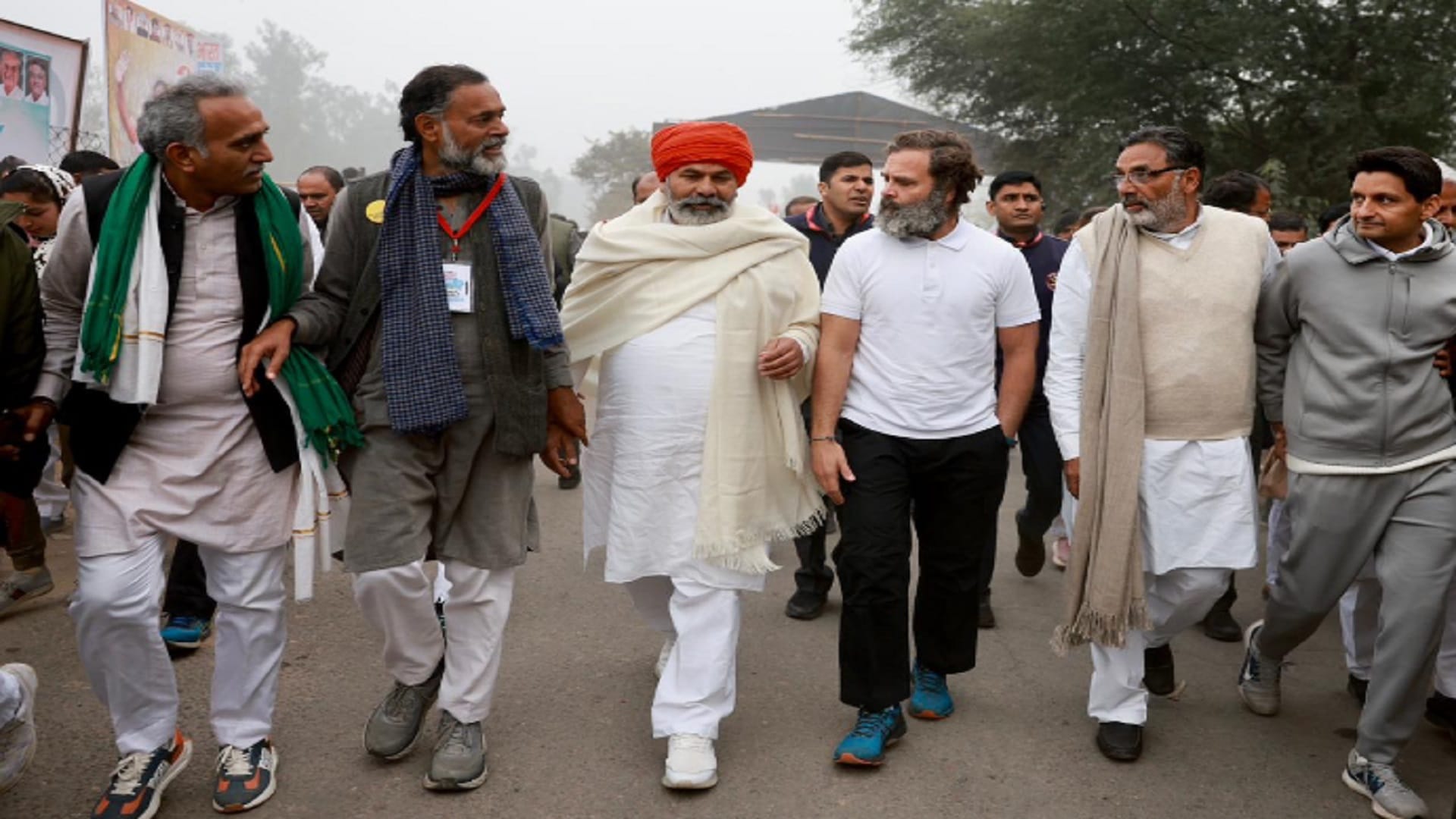 Muzaffarnagar: Rahul and Rakesh Tikait talked about MSP in Ambala shabaad anaj mandi