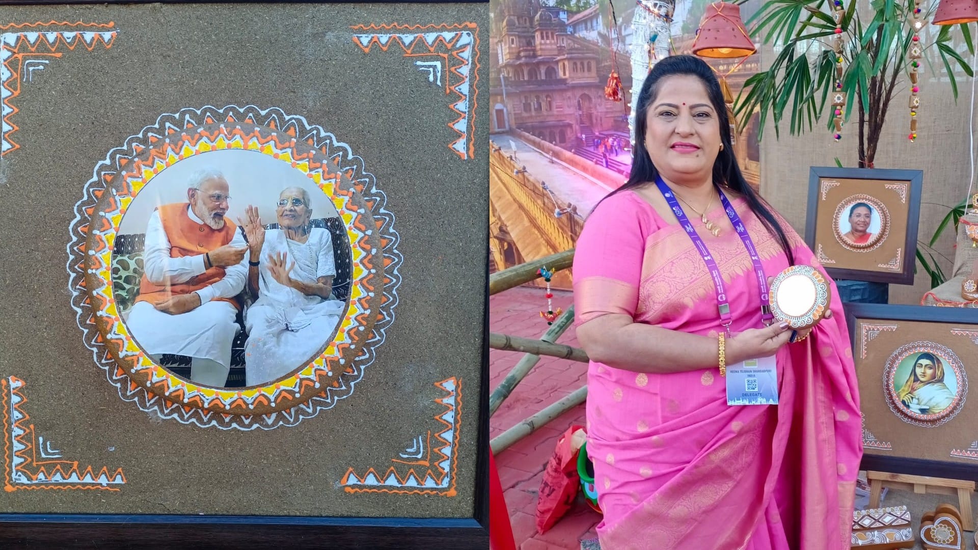 Beautiful things made of cow dung won the heart of PM Modi