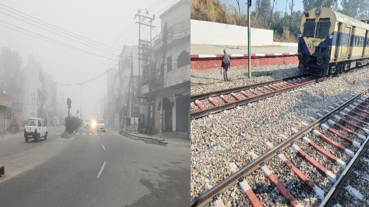 Fog put a brake on the speed, Himachal Express reached two hours late