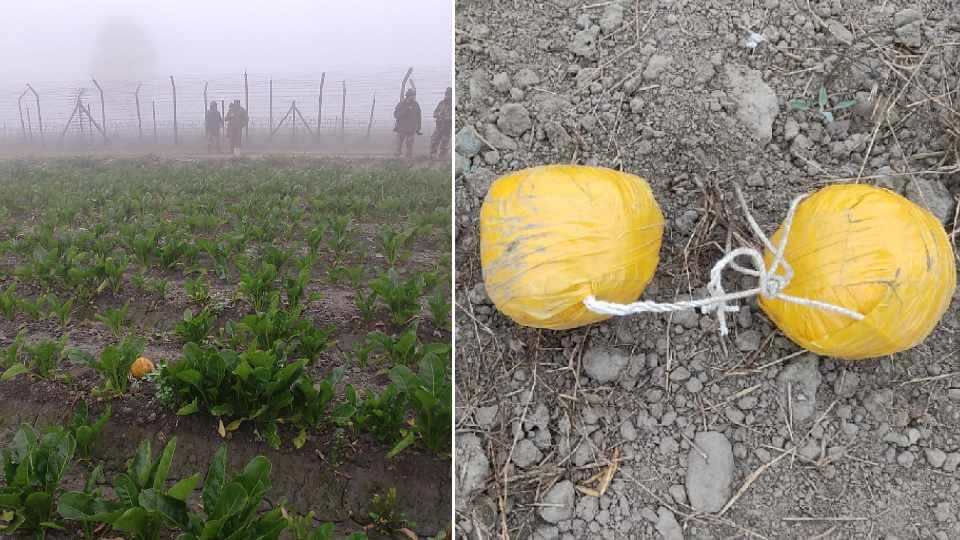 Big consignment of heroin caught by BSF on Pakistan border in Punjab