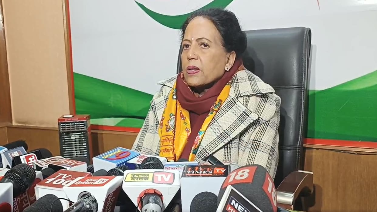 himachal congress president pratibha singh  on a visiti to kullu
