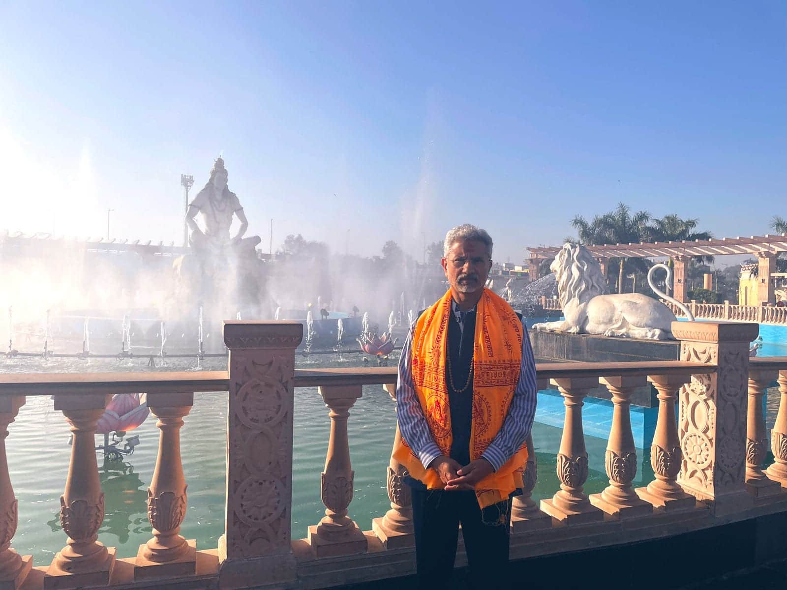 External Affairs Minister S Jaishankar Visits Mahakaleshwar in Ujjain, seeks World Peace