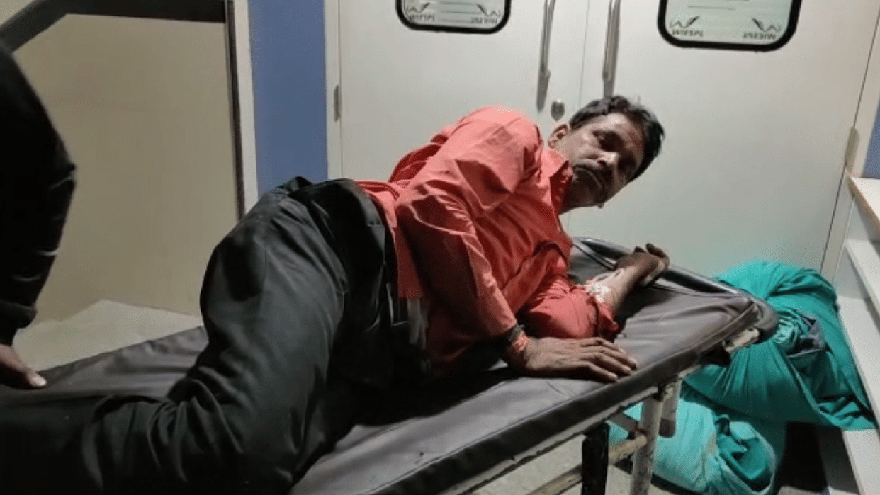 China Thread cuts Leg of a man Ujjain latest news in hindi