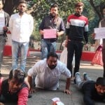 भाजपा किसान मोर्चा ने किया विरोध।