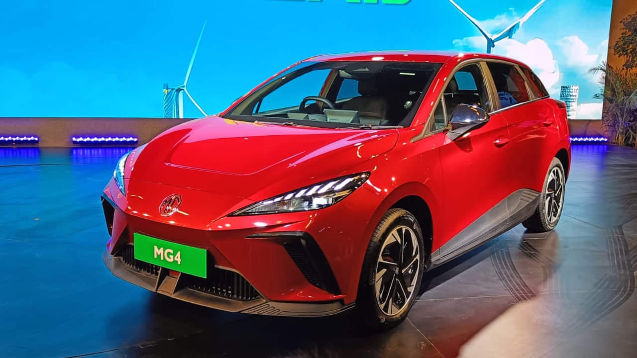 Auto Expo 2023 MG Motor officially showcase MG4 electric hatchback in India