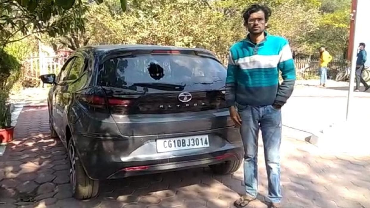 bike riders trash cims' doctor after car collision in bilaspur