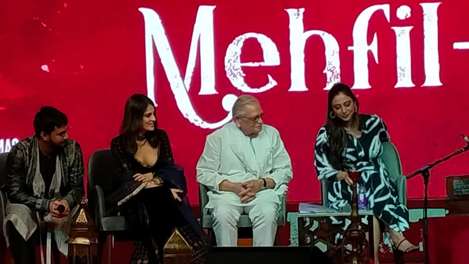 arjun kapoor tabu Kuttey film promotion event aasman Bhardwaj called gulzar sahib Dana ji due to this reason
