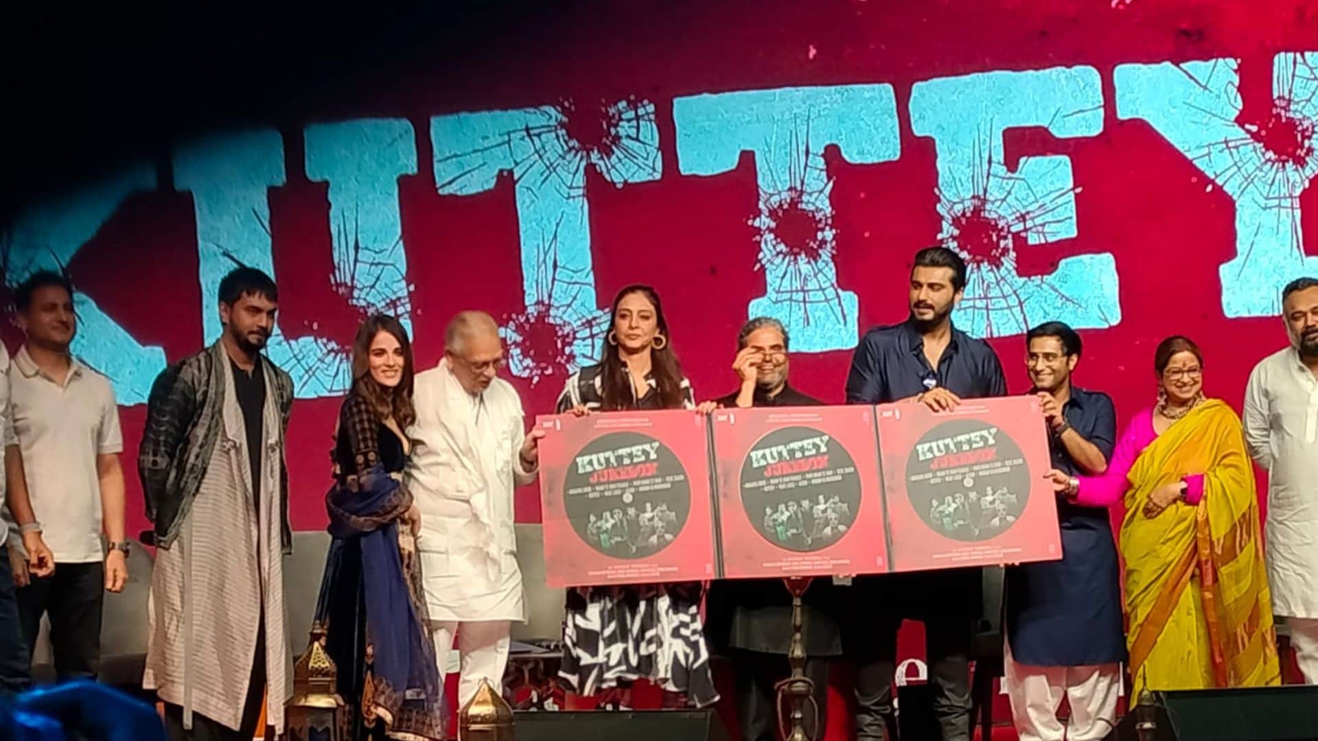arjun kapoor tabu Kuttey film promotion event aasman Bhardwaj called gulzar sahib Dana ji due to this reason