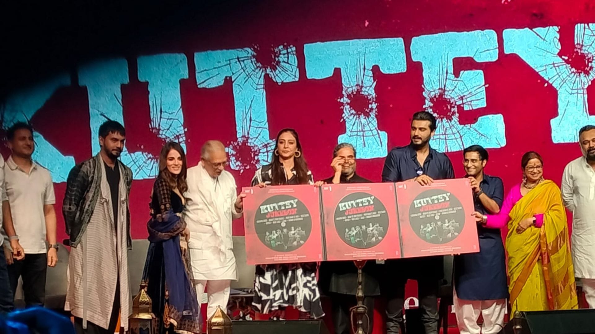 arjun kapoor tabu Kuttey film promotion event aasman Bhardwaj called gulzar sahib Dana ji due to this reason