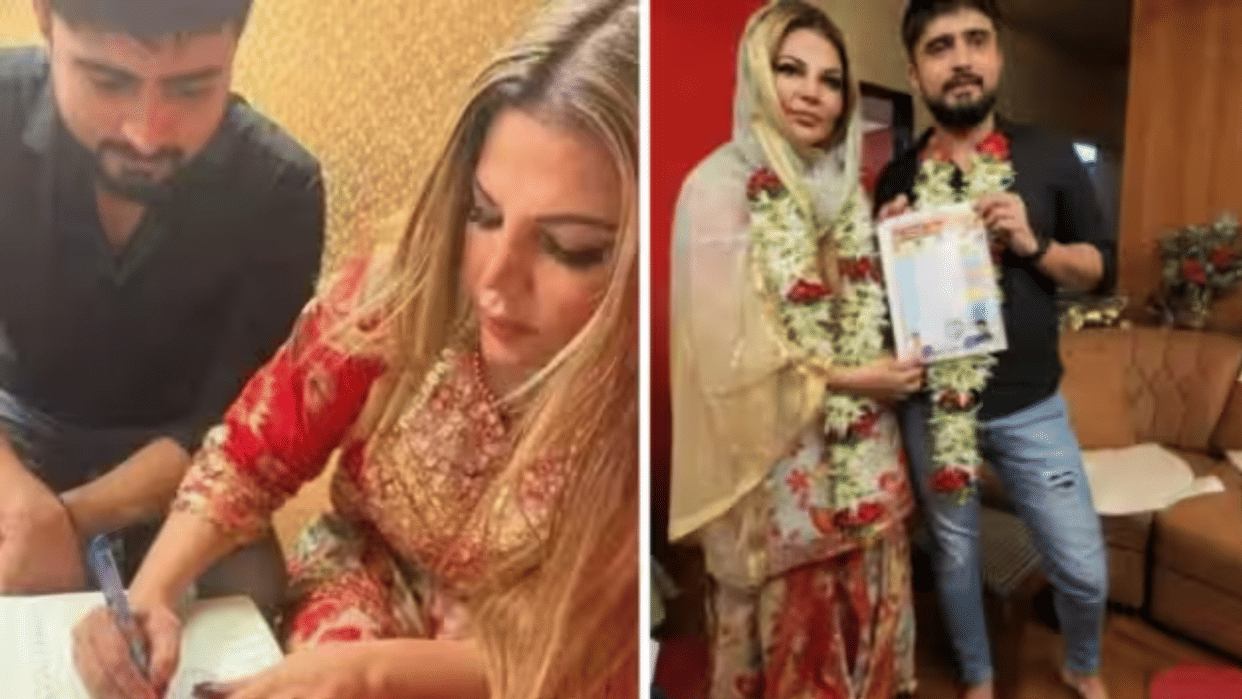 as per media reports Rakhi Sawant got married with boyfriend Aadil Durrani photos viral on social media