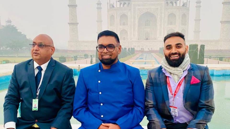 President of Guyana Mohd. Irfan Ali visited TajMahal in Agra