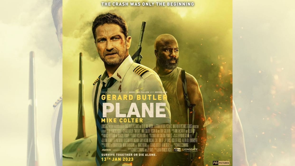 Plane movie 2023 Review in Hindi by Pankaj Shukla Jean Francois Richet Gerard Butler Mike Colter Lionsgate PVR