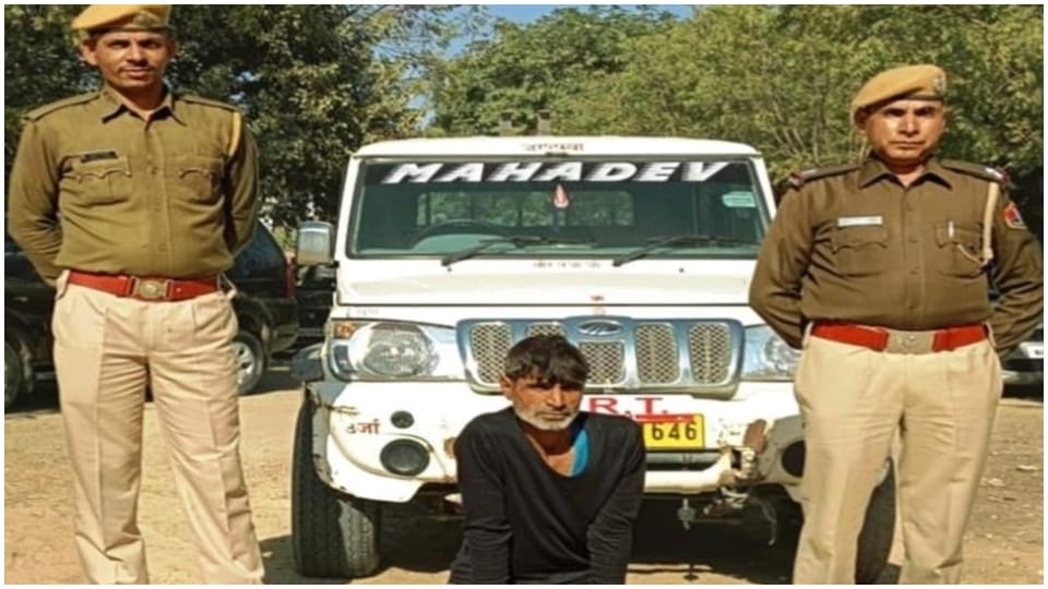 Haryana history sheeter crook arrested with stolen Bolero in Nagaur Rajasthan