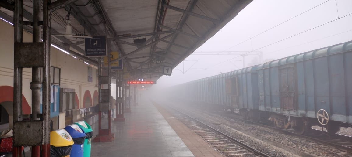 Dense fog in the morning, sunshine in the day