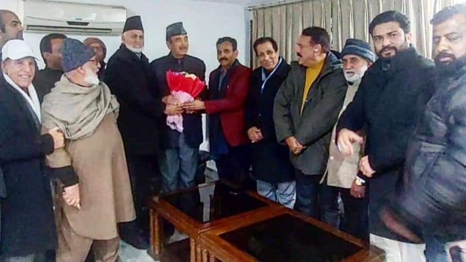 Former minister Manohar Lal Sharma rejoins democratic Azad party again recently expelled