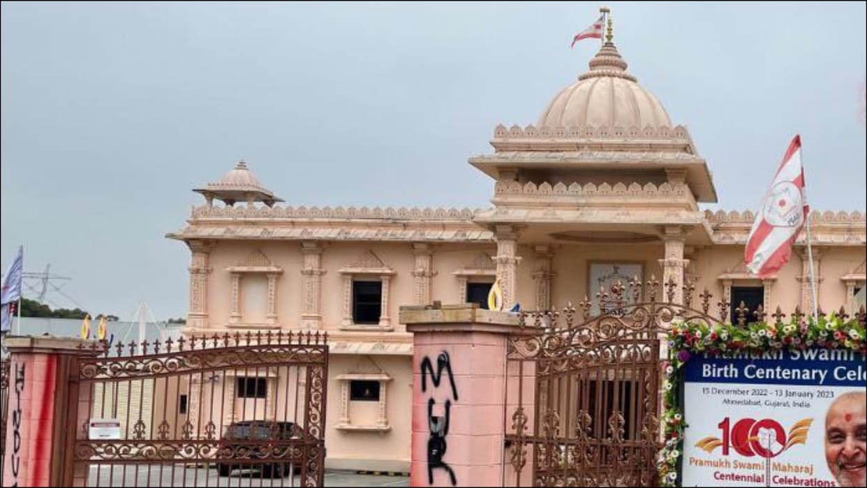 BAPS Swaminarayan Mandir in Melbourne attacked and vandalised by Khalistan supporters Australian media