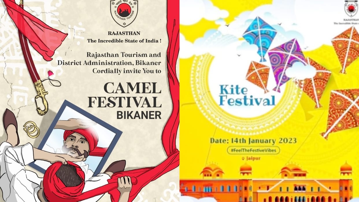 Rajasthan Tourism Department will organize three fairs from January 14 to 30