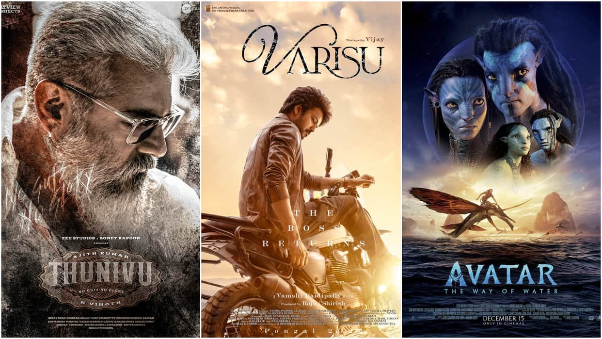 Wednesday Box Office Report varisu thunivu day 1 collection avatar 2 avatar the way of water ved drishyam 2