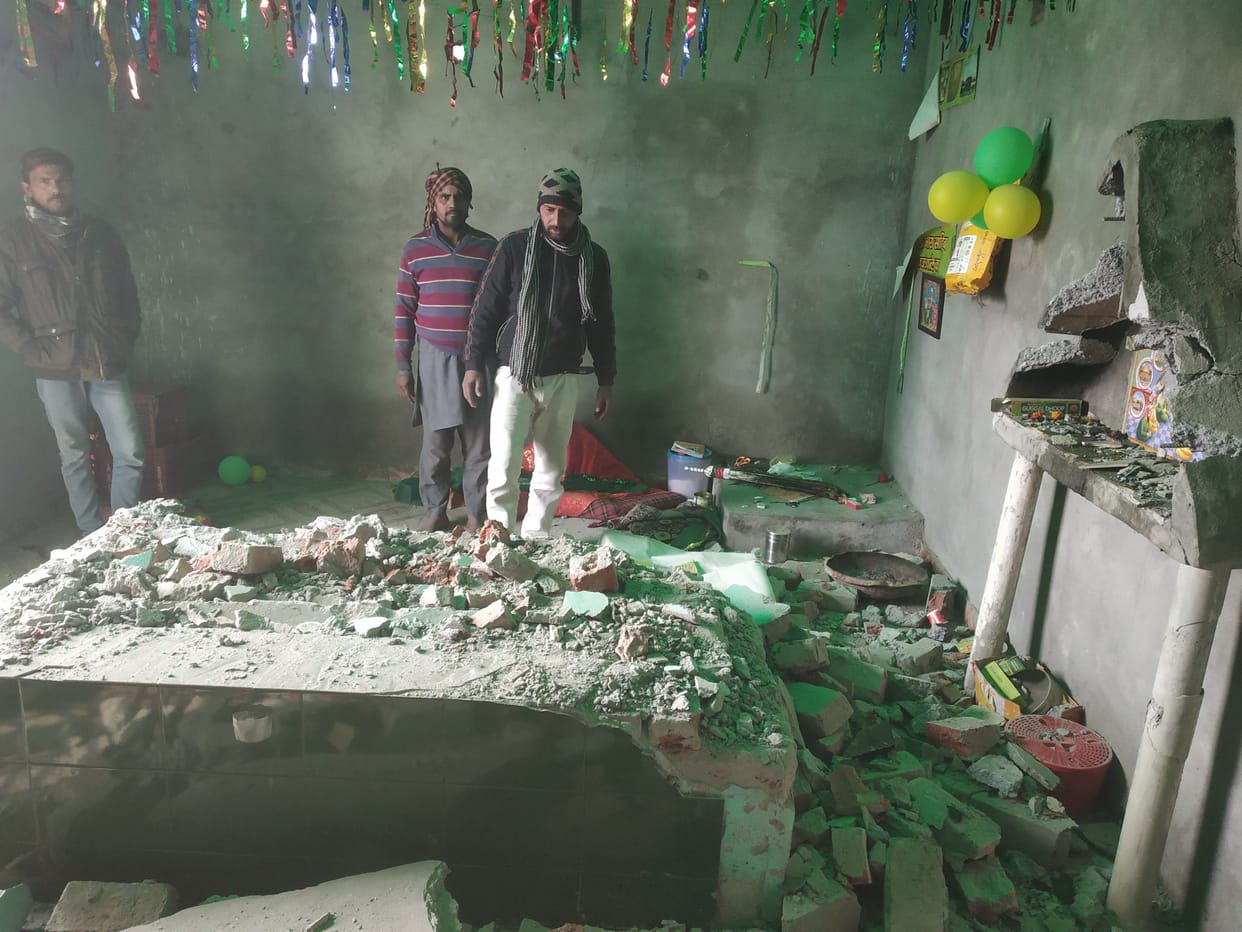 mischievous elements vandalized 50 year old dargah