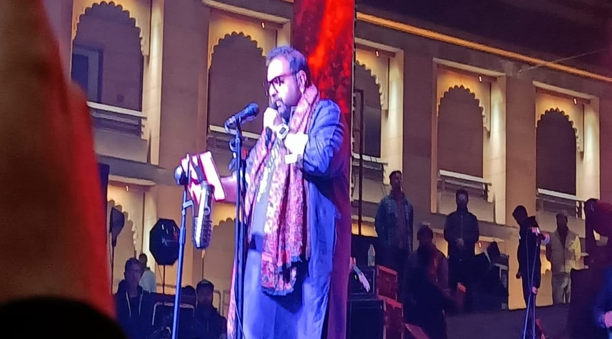 Ganga Vilas Shankar Mahadevan in Kashi Vishwanath Dham singing mythological saga of Maa Ganga
