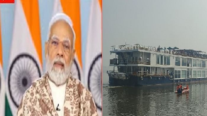 Ganga Vilas Cruise Live Updates: PM Modi will leave Ganga Vilas Cruise, CM Yogi started the program