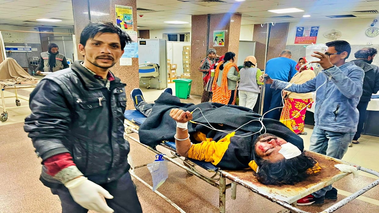 The young man entered the hotel and stabbed three people
