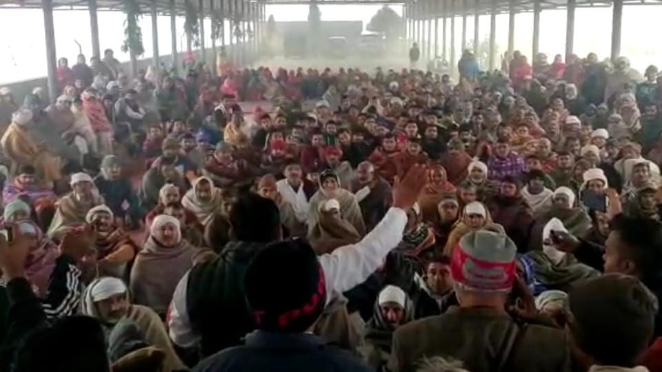 Fatehabad: Village Saman protest Against decision to get work done in panchayats through e-tendering
