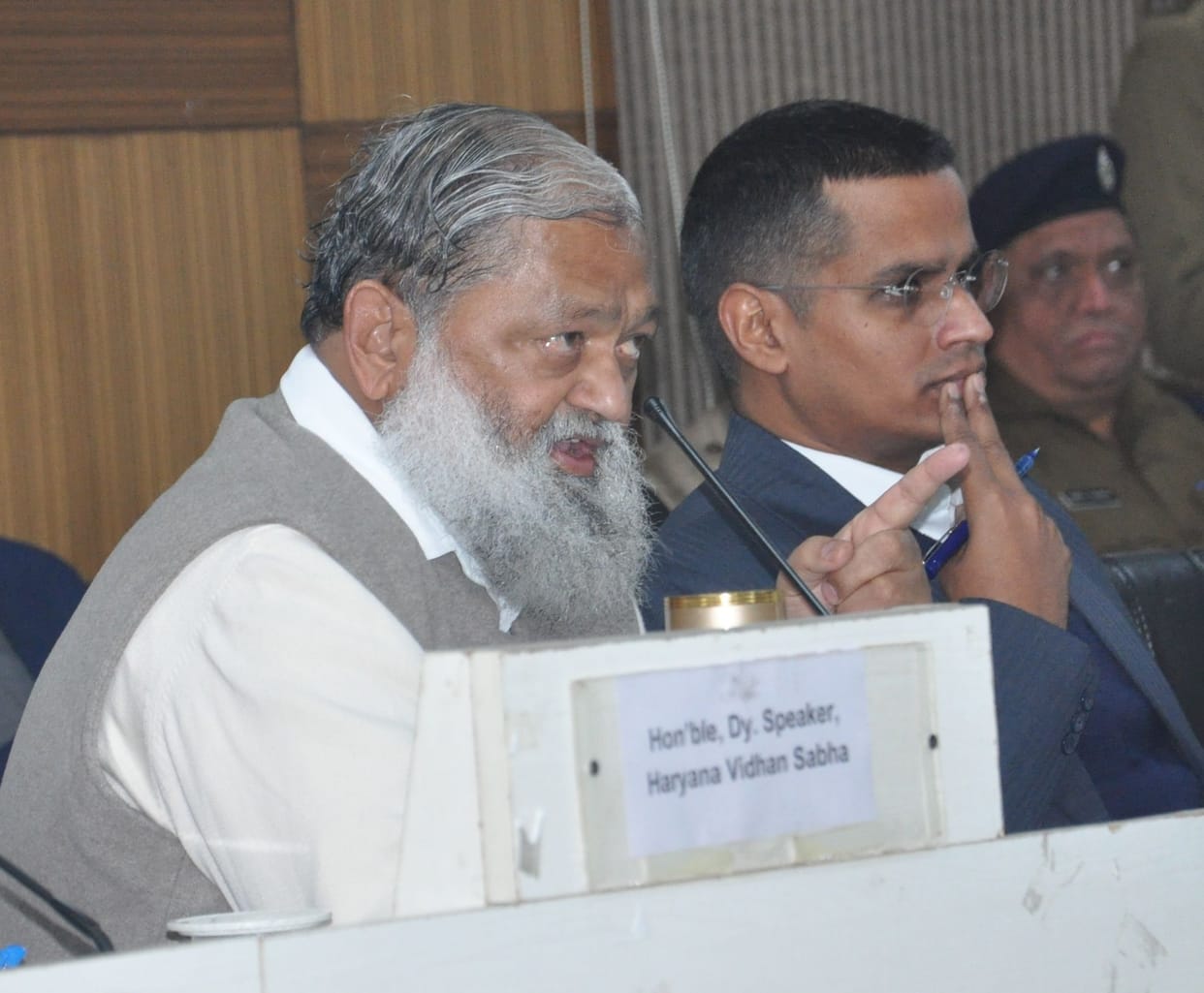 Minister Vij suspended Naib Tehsildar, AR of cooperative society in the very first meeting