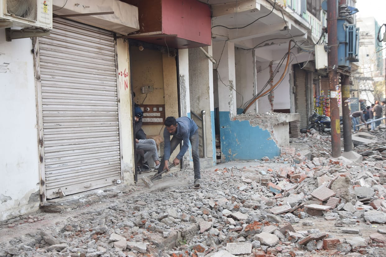 ADA demolished illegal colony built in 25 bigha