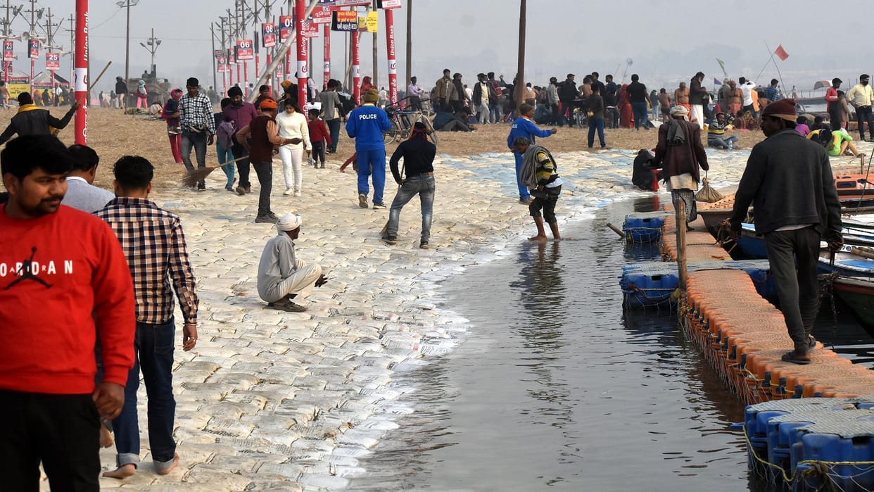 faith gathered for dip of Makar Sankranti at the confluence recognition of the ausp