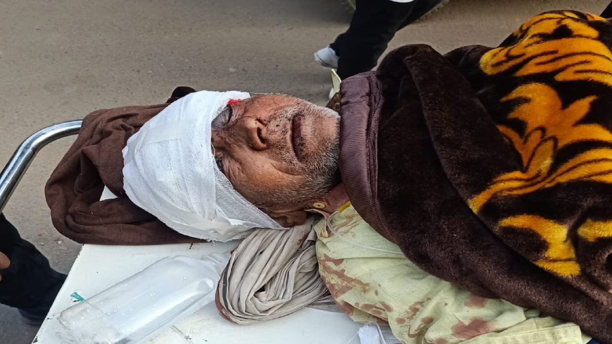 Elderly buried under boundary wall during PDA operation, condition critical