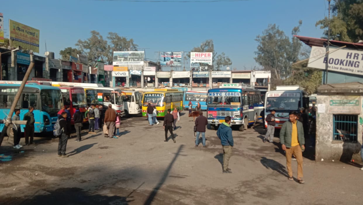 Trouble due to lack of bus counter facility in Nadaun